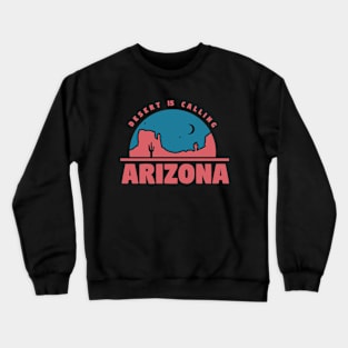 Arizona Desert National Park Retro Vintage Design. Crewneck Sweatshirt